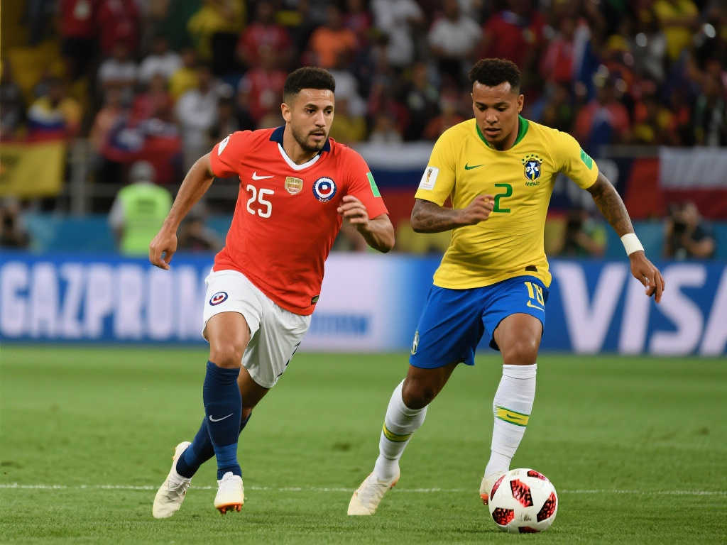 智利与巴西的激烈对决 智利与巴西的激烈对决